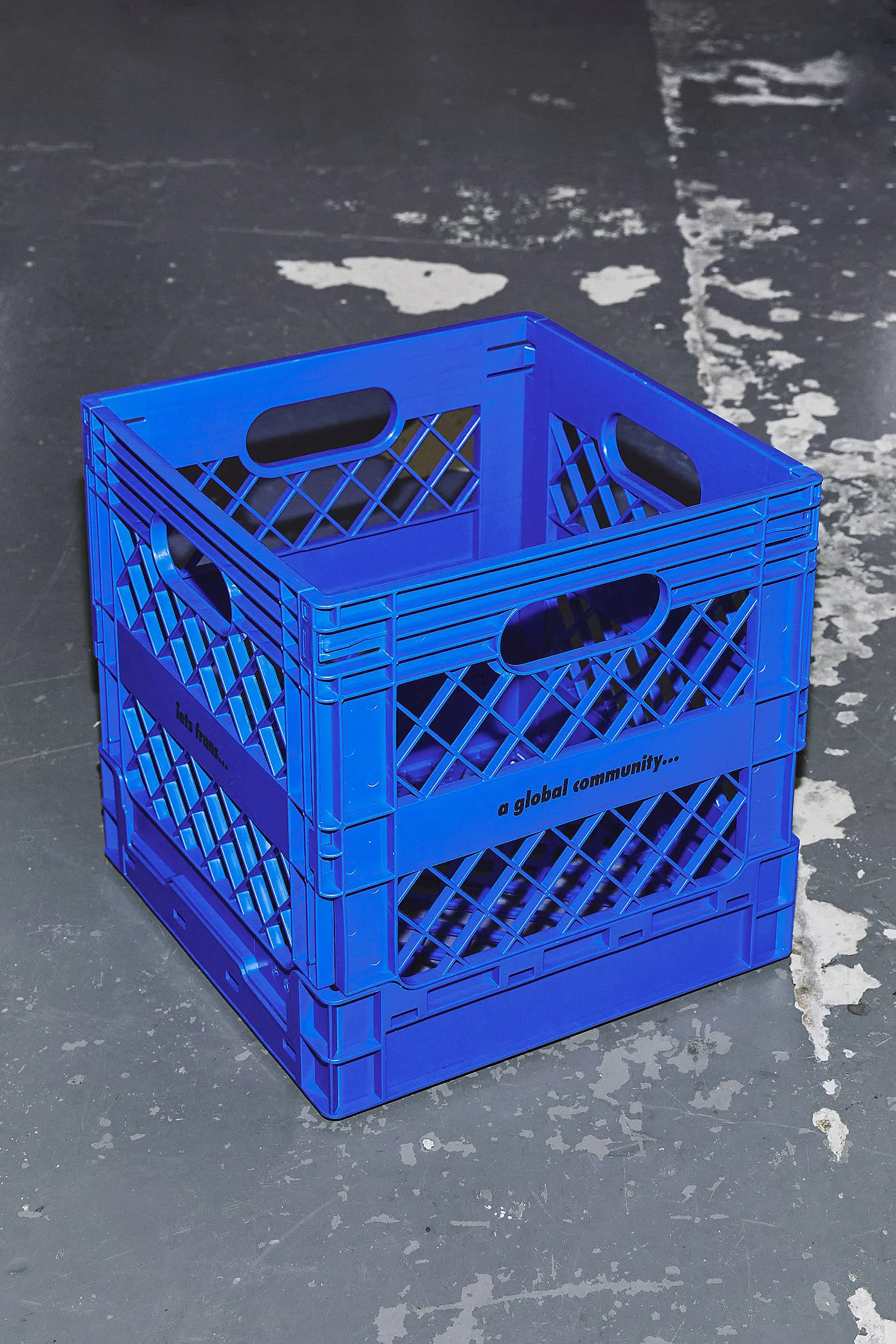 iets frans. Blue Storage Crate - Blue ALL