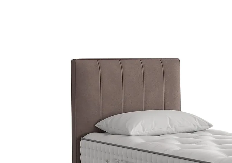 Hera Headboard - Single - Faux Suede Mocha