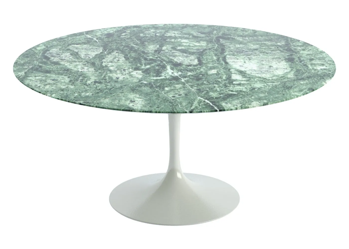 Knoll Saarinen Dining Table with White Base in Verdi Alpi 152cm 1