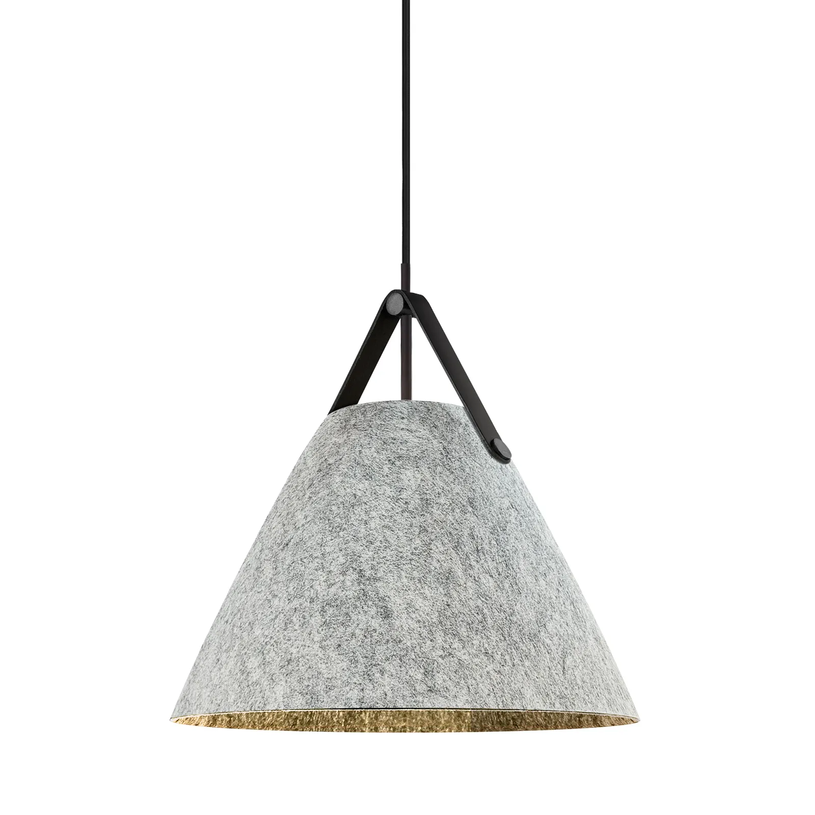 Nordlux Strap Pendant Light Grey Felt Dining Room E27 Mains 36cm 3