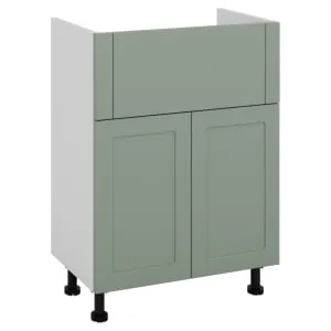 Wickes Winsford Reed Green Slimline Depth Vanity Unit - 500mm