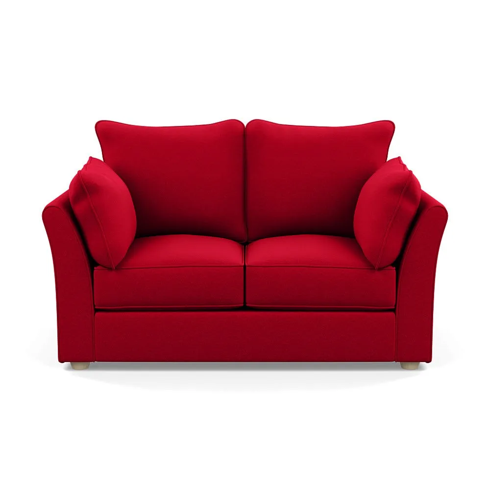 Heal's Tailor 2 Seater Sofa Melton Wool Red Oxide Natural Beech Feet 1