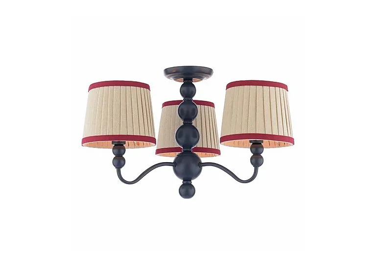 Harewood Wooden 3 Light Semi Flush Ceiling Light