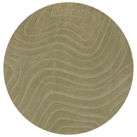 Mesmerise Abstract Wool Round Rug 5