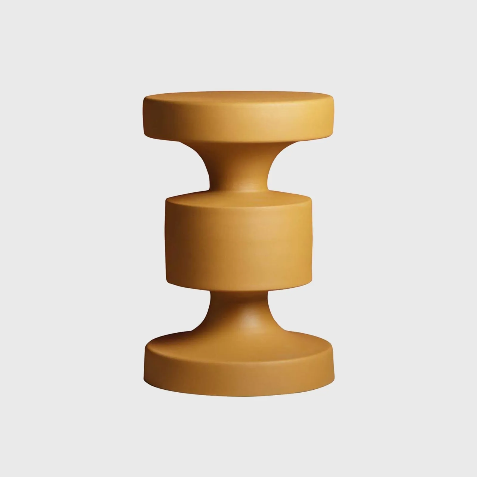 Ochre Side Table, Round, Yellow Metal | Barker & Stonehouse