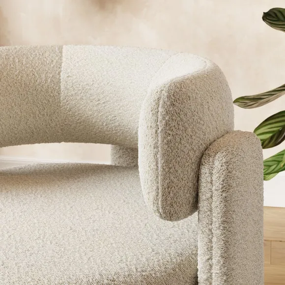 Hailey Chunky Tonal Boucle Accent Chair 3
