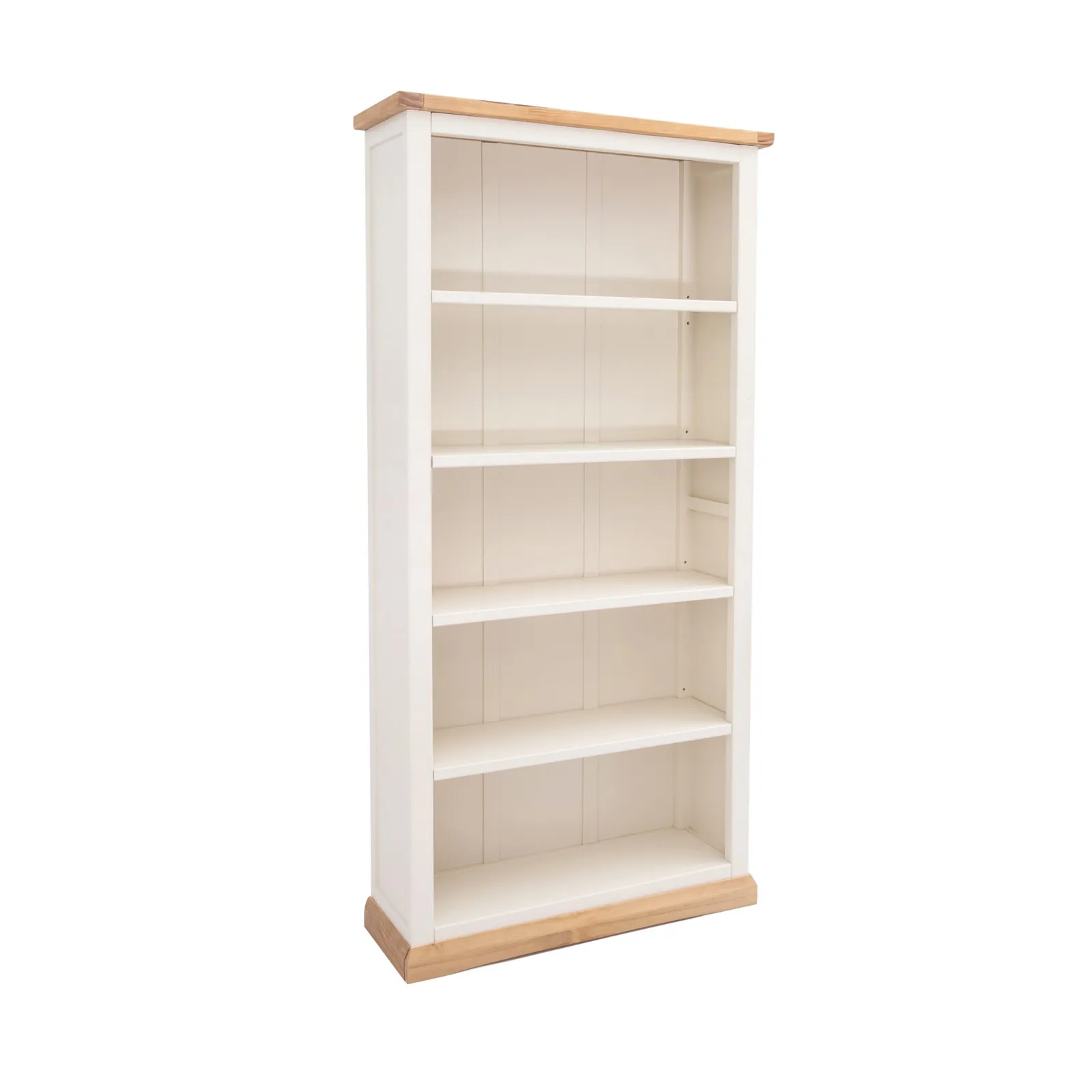Cabinet Bits Bookcase with plinth 180x90x30cm in Off-White 2