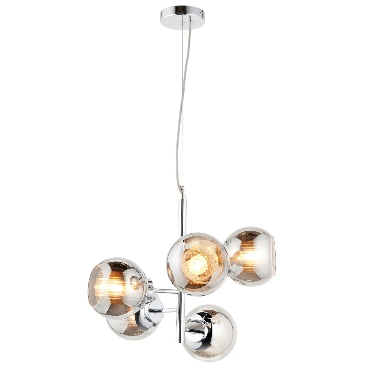 Chrome Cluster Pendant Light Metal | Barker & Stonehouse 3