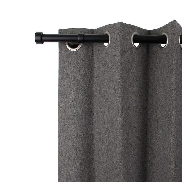 Trinity Room Darkening Extendable Metal Eyelet Curtain Pole 4
