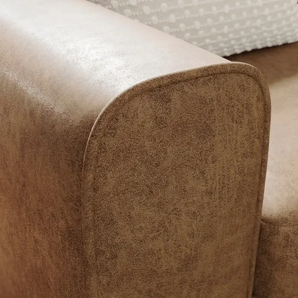 Abel Arizona Faux Leather Snuggle Chair 4