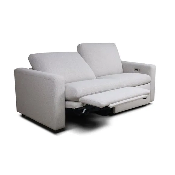 Zaria Boxy Basketweave Power Recliner 3 Seater Sofa 5