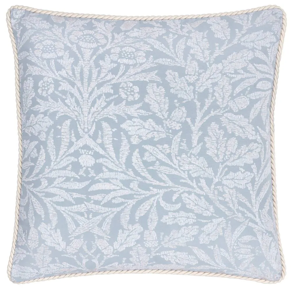 Morris & Co Acorn Tonal Jacquard Cushion in Baby Blue 2