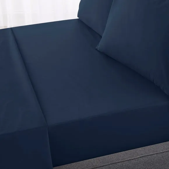 Hotel 230 Thread Count Percale 100% Cotton Fitted Sheet 1