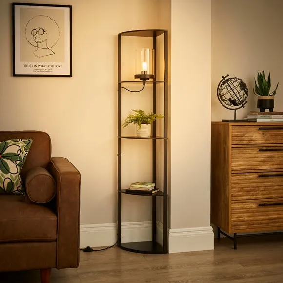 Keates Corner Shelved Floor Lamp 2