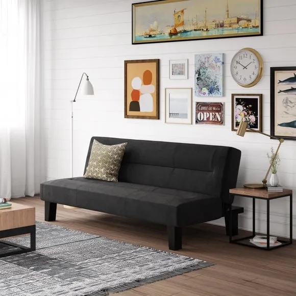 Kebo Velvet Clic Clac Compact Double Sofa Bed 1