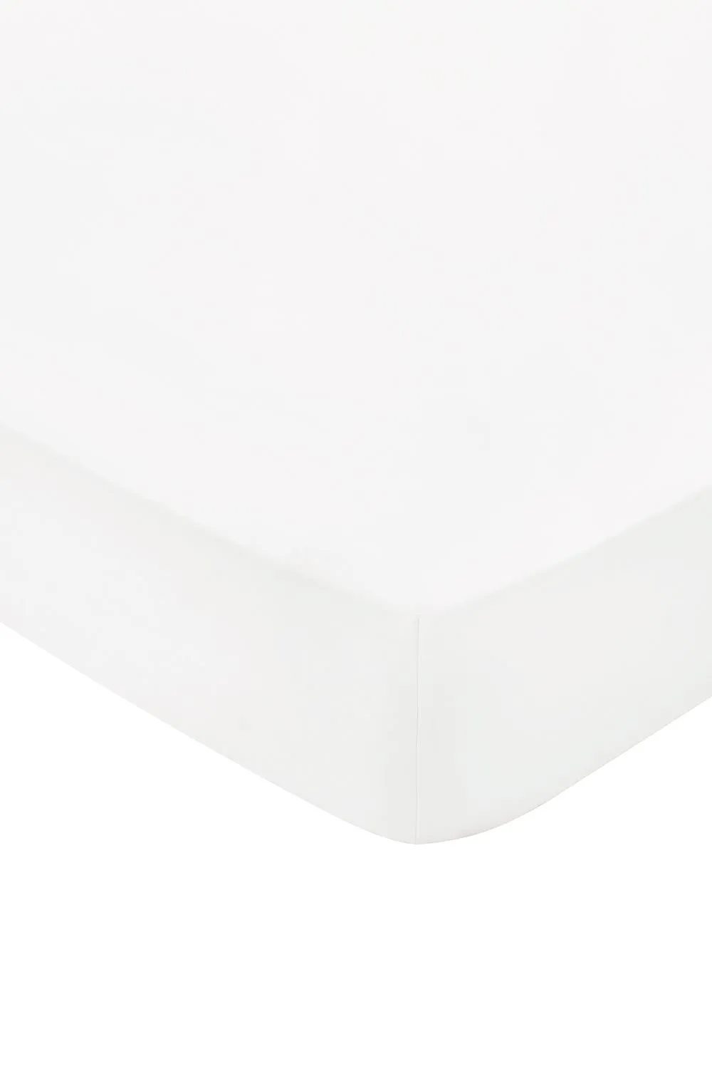 1951 'Luxury 400 Thread Count' Cotton Sateen Fitted Sheet in White