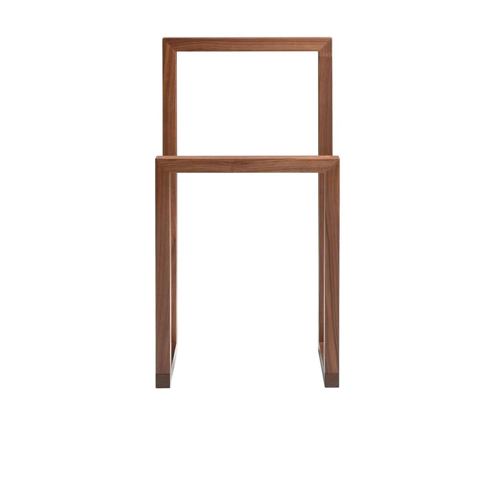 Angel Cerda Pine Wood Bedside Cabinet, Walnut Decor, 48x25x90 cm 2