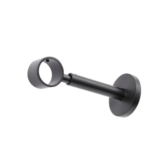 Trinity Ribbed Extendable Metal Eyelet Curtain Pole 3