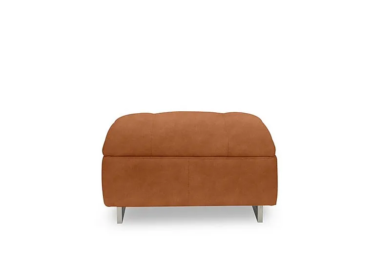 Moet Large Fabric Standard Footstool - Dexter Pumpkin