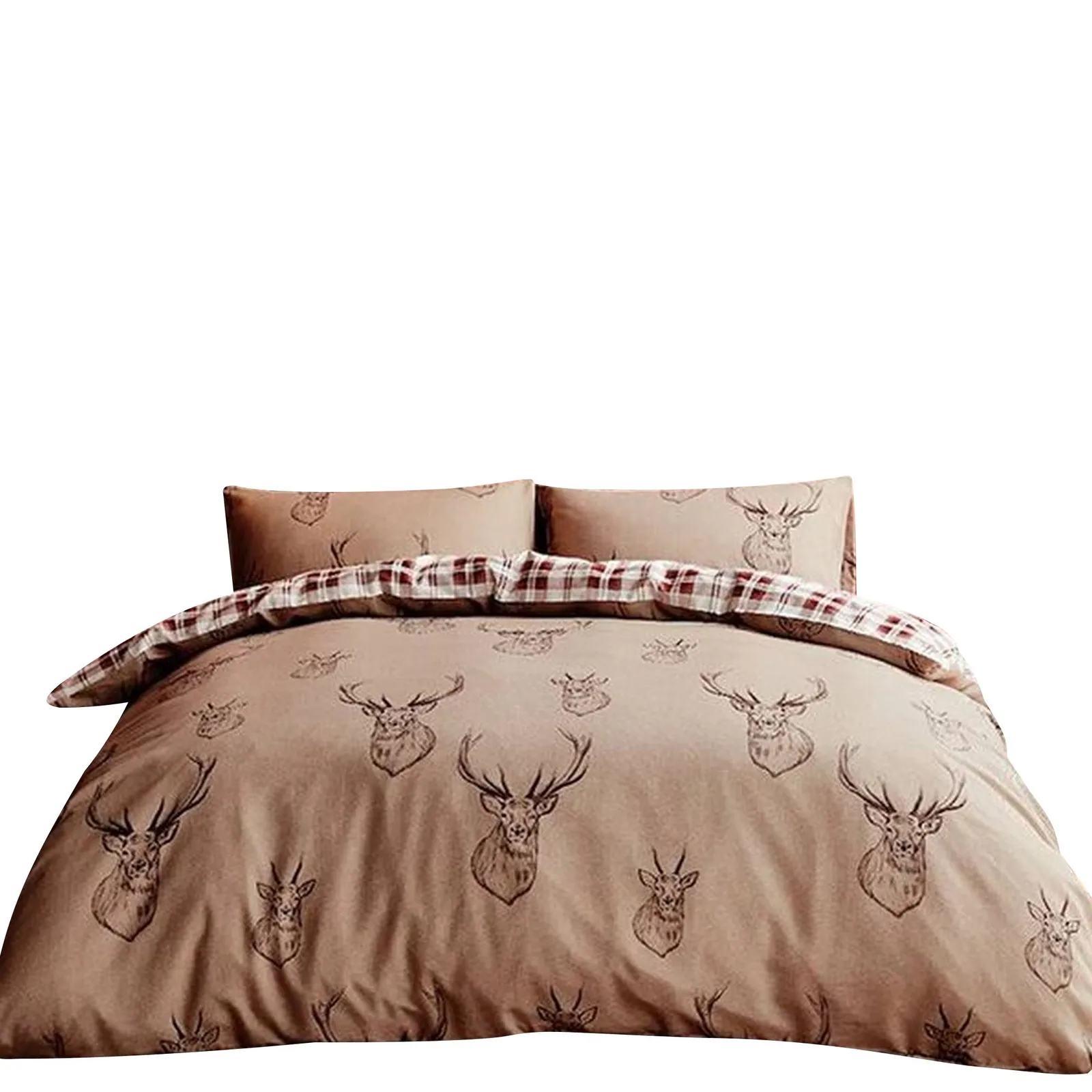 Catherine Lansfield Stag Duvet Cover Set in Beige