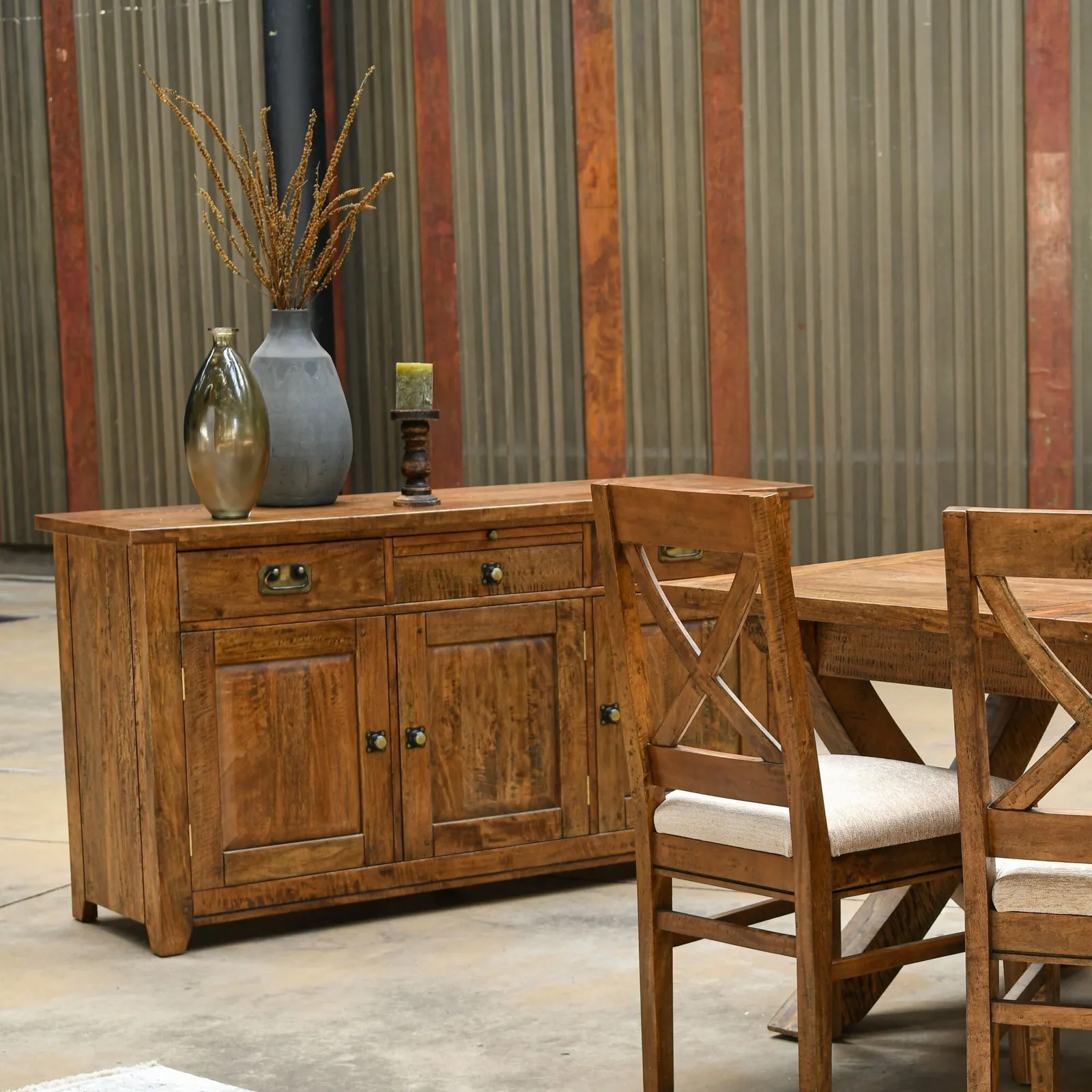 New Frontier Wide Sideboard, Mango Wood | Barker & Stonehouse 2