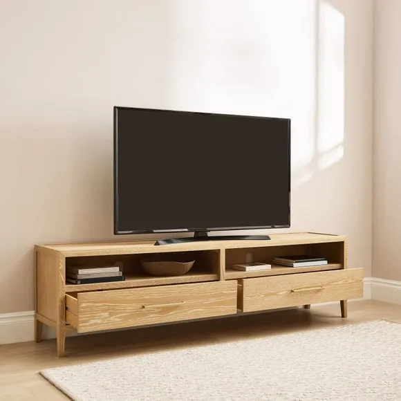 Holden Superwide TV Unit for TVs up to 80", Oak 2