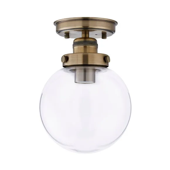 Broden Gold Bathroom Flush Ceiling Light 5