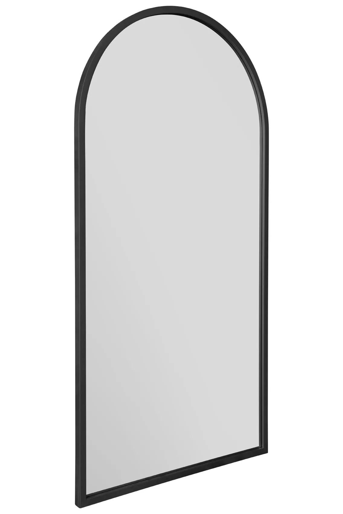 MirrorOutlet Black Framed Arched Leaner/Wall Mirror 55" X 27.5" (140CM X 70CM) 2