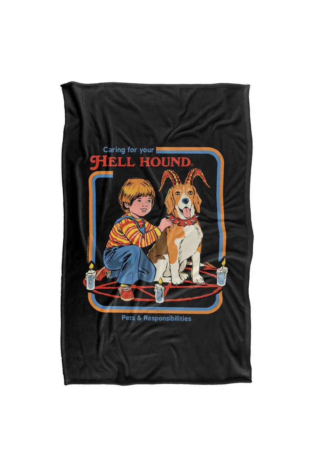 Steven Rhodes Hell Hound Silky Touch Super Soft Throw Blanket