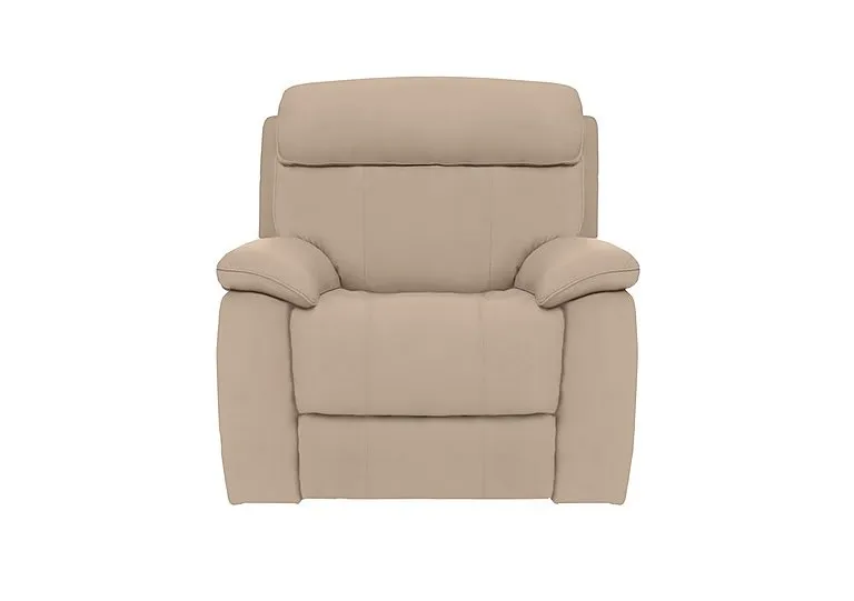 Moreno Leather Armchair - BV Pebble