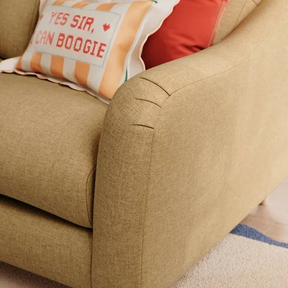 Hattie Slub Faux Linen 2 Seater Sofa 6