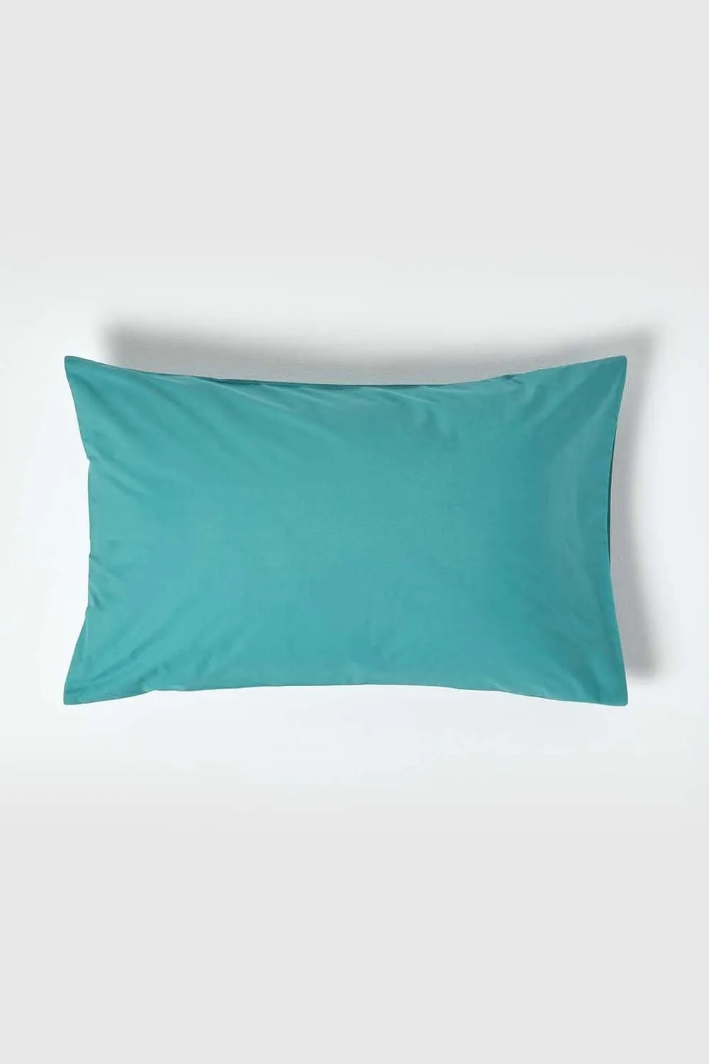 Homescapes Egyptian Cotton Housewife Pillowcase 200 TC, Standard Size in Teal 1