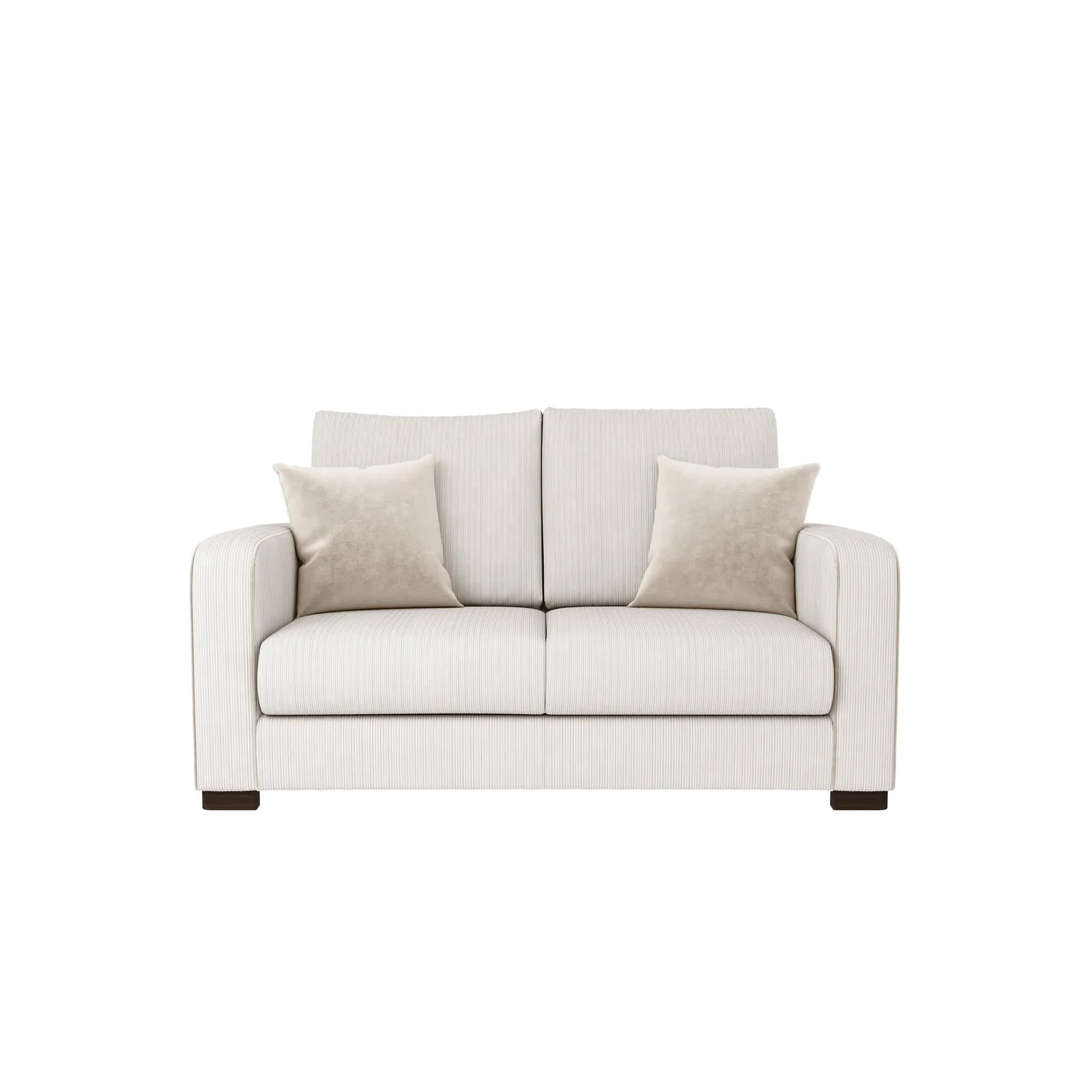 Carson Corduroy 2 Seater Sofa Brown