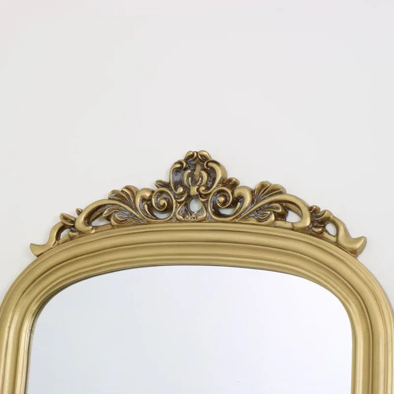 Melody Maison Tall Gold Ornate Vintage Wall / Leaner Mirror 80cm X 180cm 4