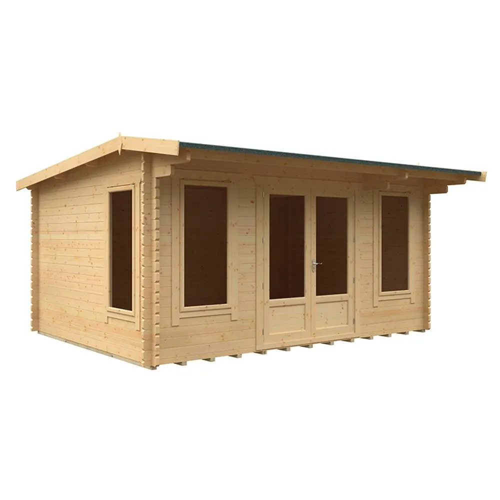 Buttercup Farm 16x12 The Jacob 44mm Cabin - L475 x W355 x H247 cm in Natural