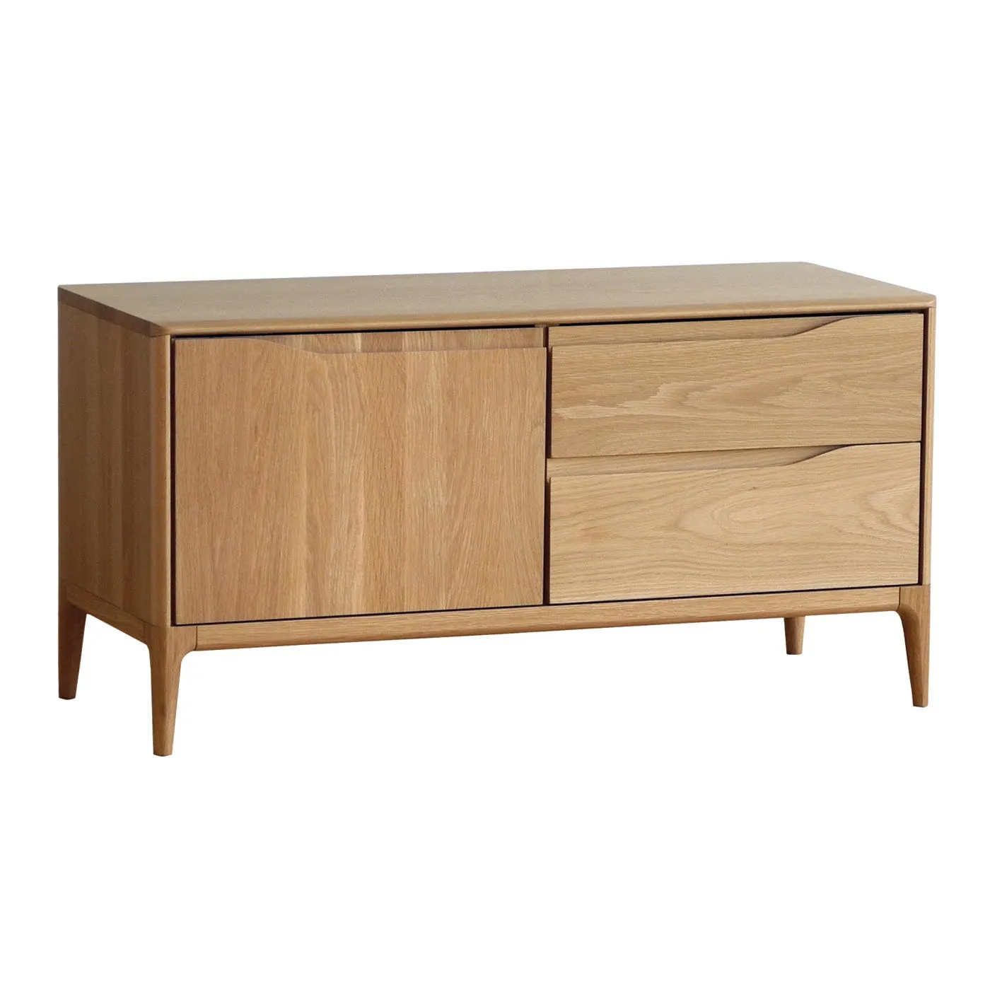 Ercol Romana IR Small AV Unit Dead Matt Oak 2