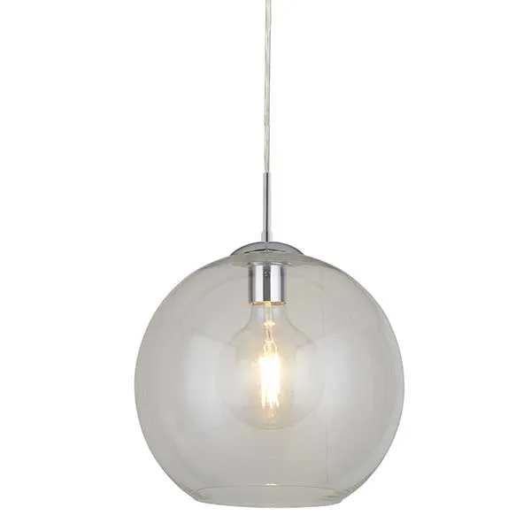 Glass Drop Pendant  Clear