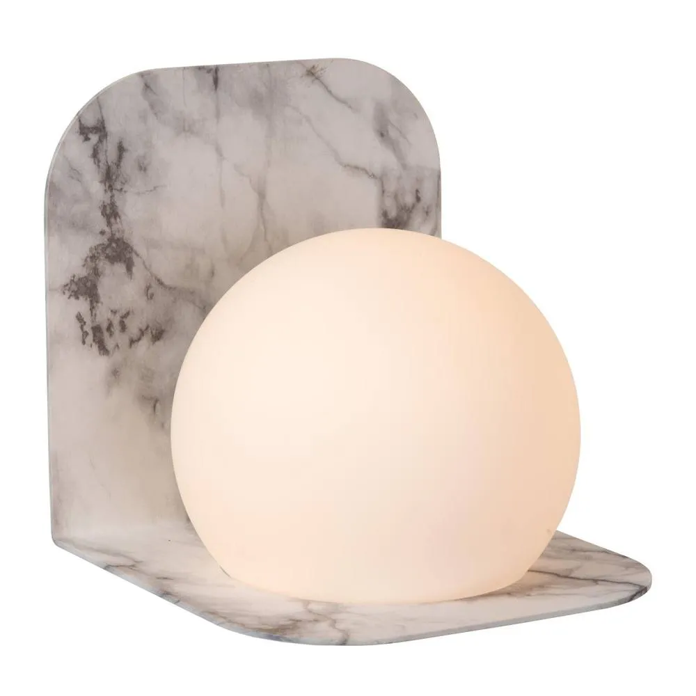 Netlighting Lucide DAVY Wall light Bathroom 1xG9 IP44 Black in Grey 2