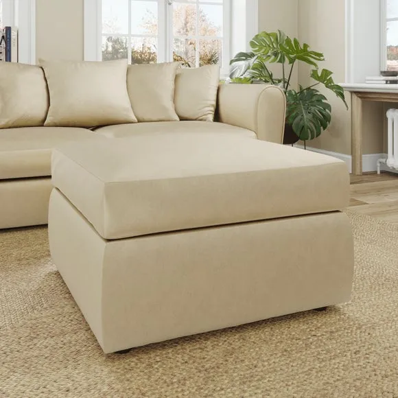 Blake Opulent Velvet Footstool 1