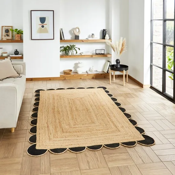 Savannah Scallop Jute Rug