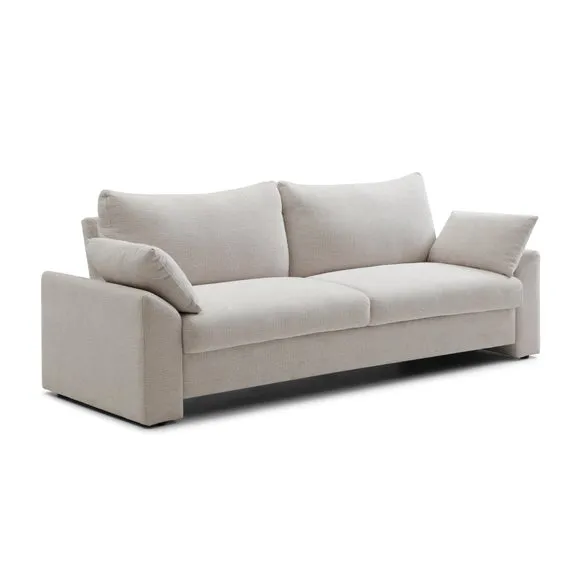 Darna Textured Chenille 3 Seater Clic Clac Single Sofa Bed 6