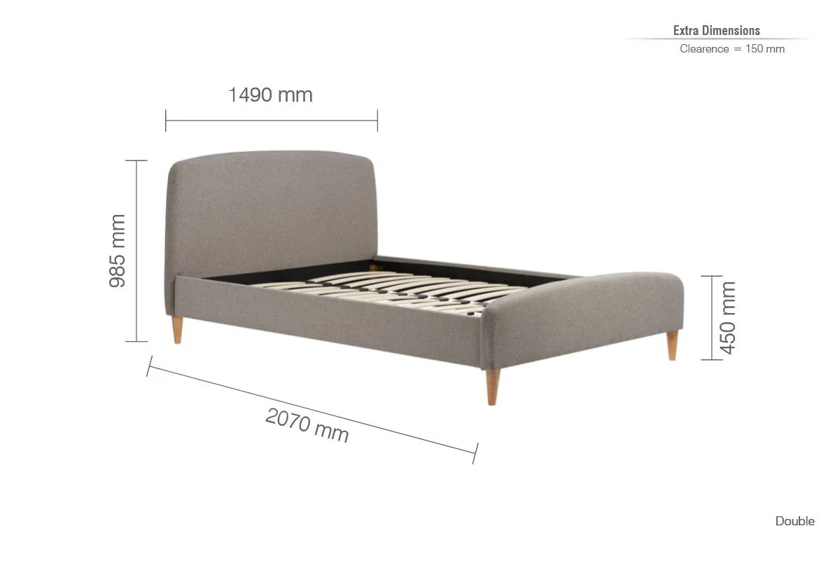 Birlea Quebec Bed in Grey 6