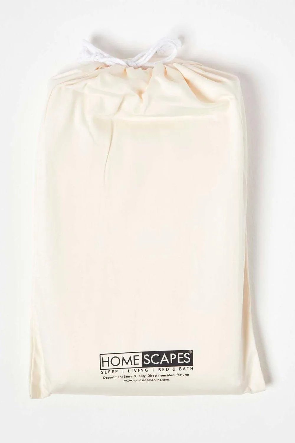 Homescapes Sateen Cotton Cot Bed Duvet Cover Set 400 Thread Count in Cream 5