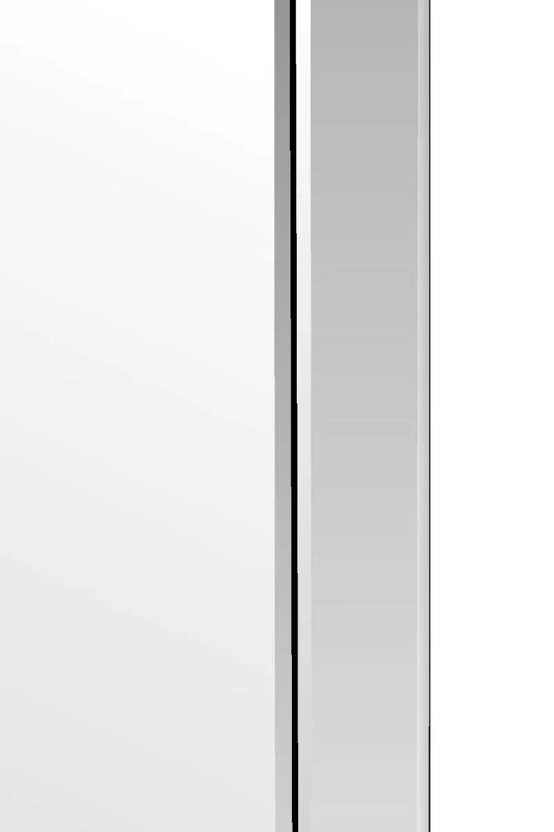 MirrorOutlet Horsley All Glass Modern Wall Mirror 110 x 77 CM in Silver 5