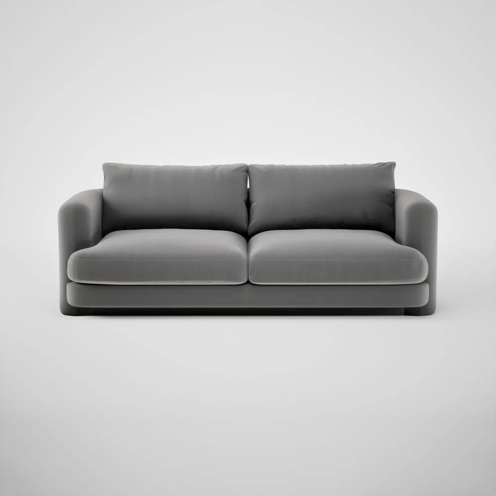 Heal's Rafi 3 Seater Sofa Smart Velvet Mercury