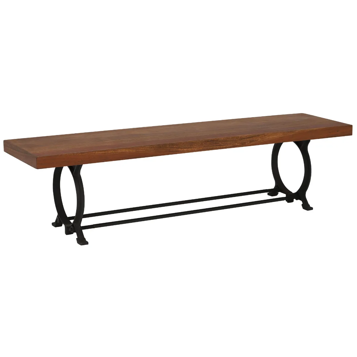 Little Tree Furniture Hyatt Canning Reclaimed Wood Bench, Dark Finish