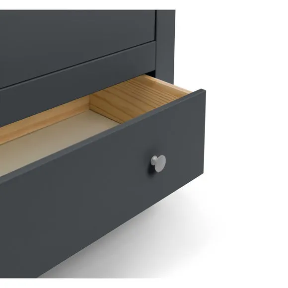 Radley Double Wardrobe, Dark Grey & Pine 5