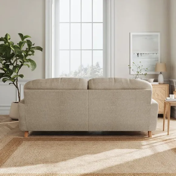 Martha Slub Faux Linen Corner Chaise Sofa 3