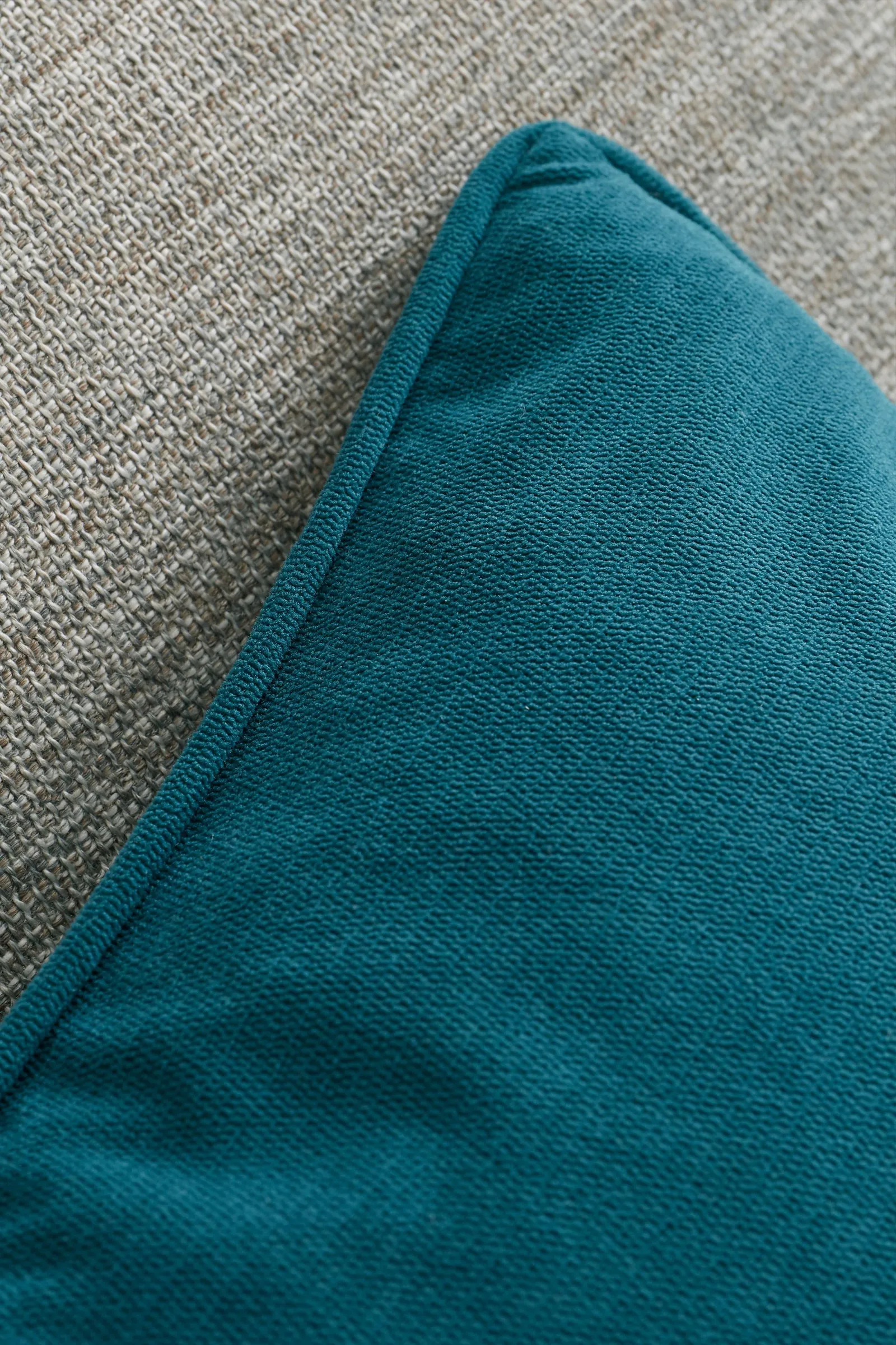 Catherine Lansfield 'Wilson Velvet' Cushion in Green 2