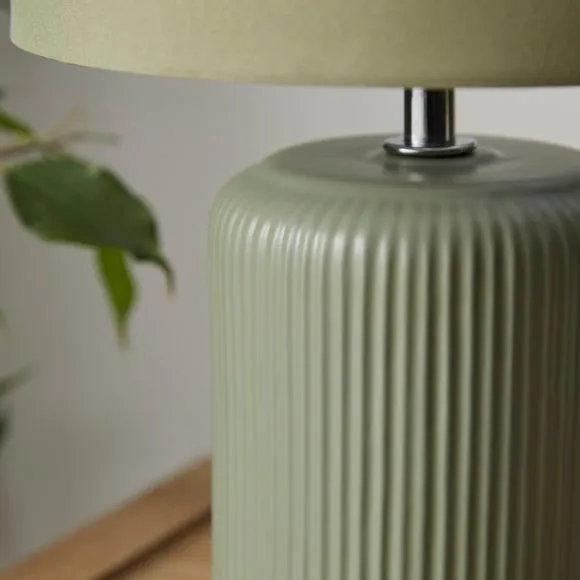 Lea Ribbed Ceramic Table Lamp 3